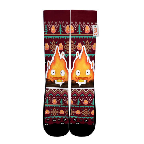Calcifer Socks Christmas Ugly Style - FREE with shoes order