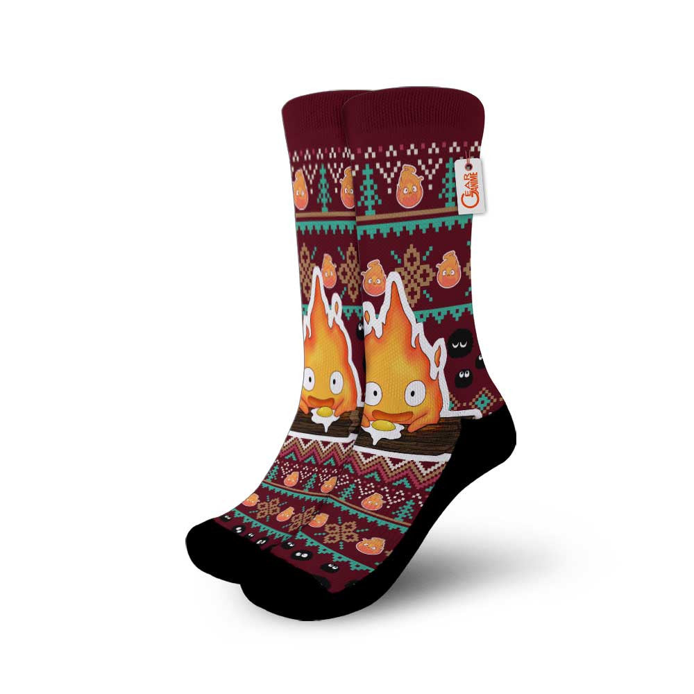 Calcifer Socks Christmas Ugly Style - FREE with shoes order