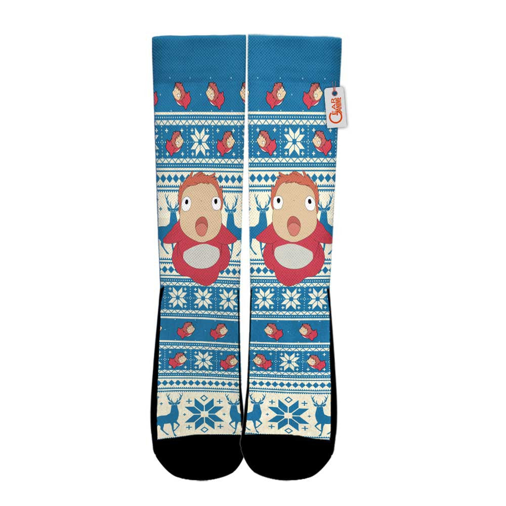 Ponyo Socks Christmas Ugly Style - FREE with shoes order