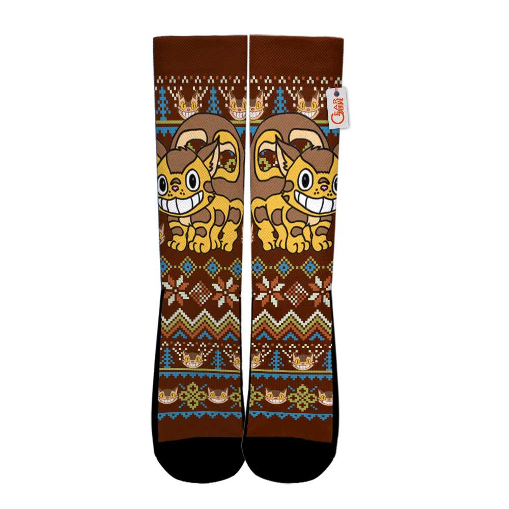 Catbus Socks Christmas Ugly Style - FREE with shoes order