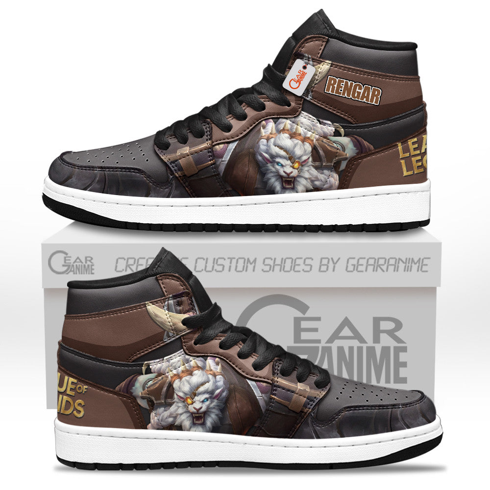 Rengar High-Top Sneakers Custom LOL Games Collection