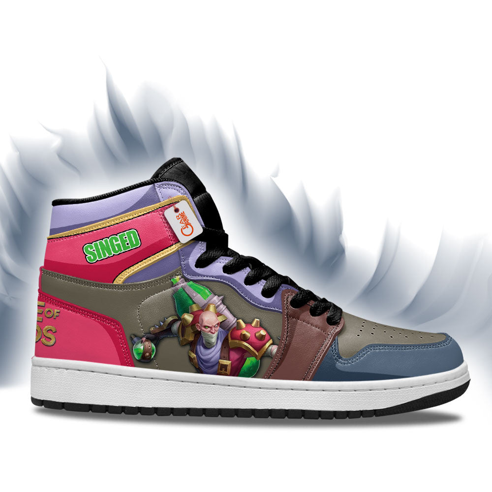 Singed High-Top Sneakers Custom LOL Games Collection