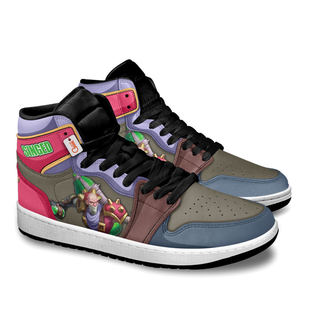 Singed High-Top Sneakers Custom LOL Games Collection