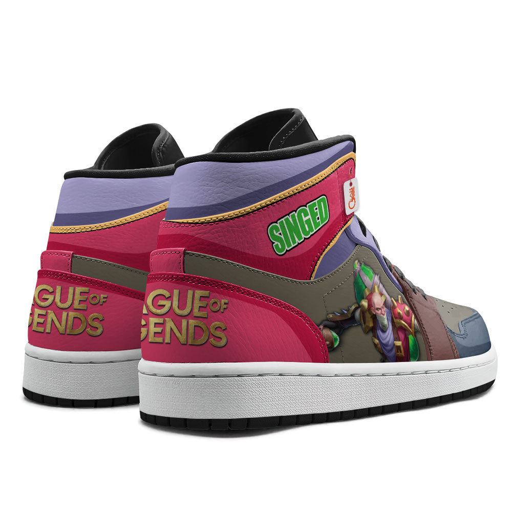 Singed High-Top Sneakers Custom LOL Games Collection
