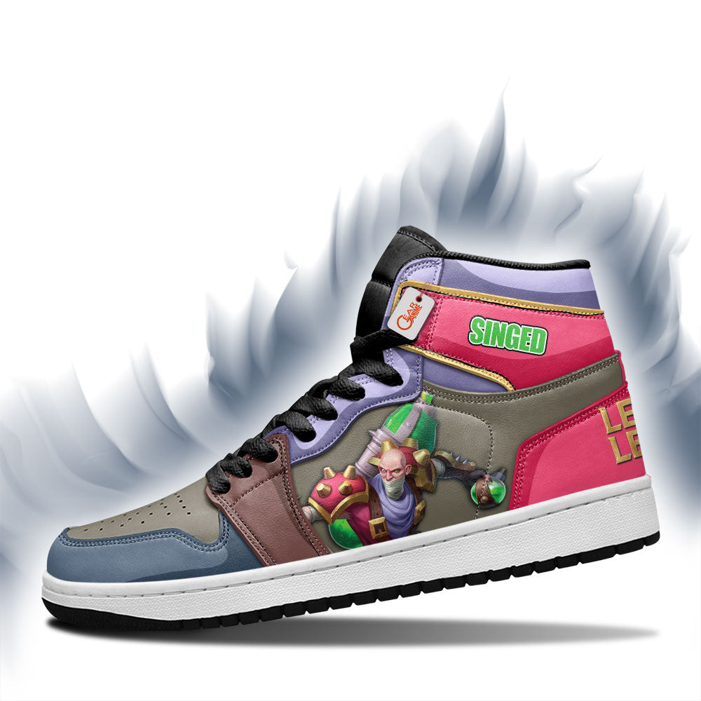 Singed High-Top Sneakers Custom LOL Games Collection