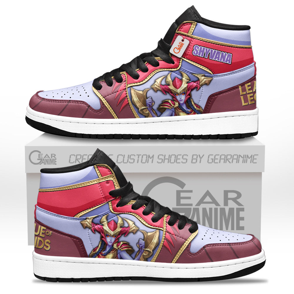 Shyvana High-Top Sneakers Custom LOL Games Collection