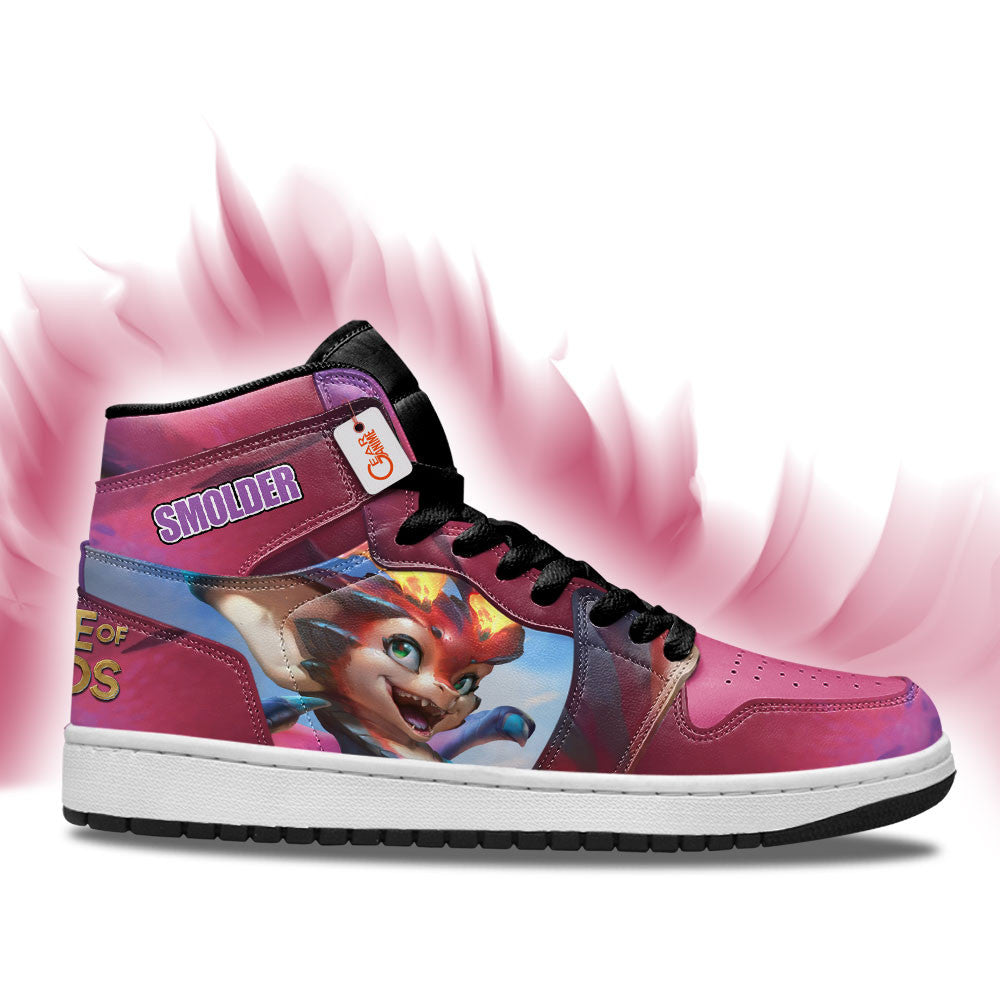 Smolder High-Top Sneakers Custom LOL Games Collection