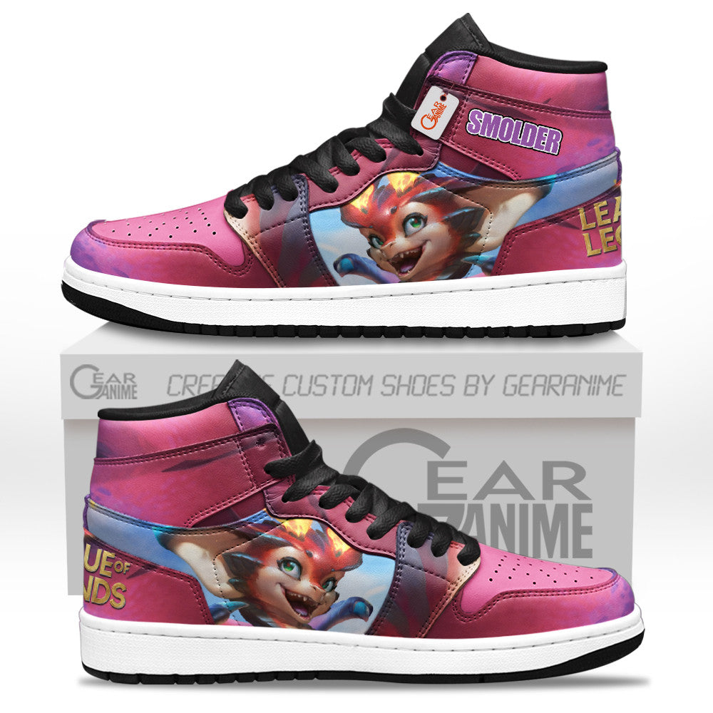 Smolder High-Top Sneakers Custom LOL Games Collection