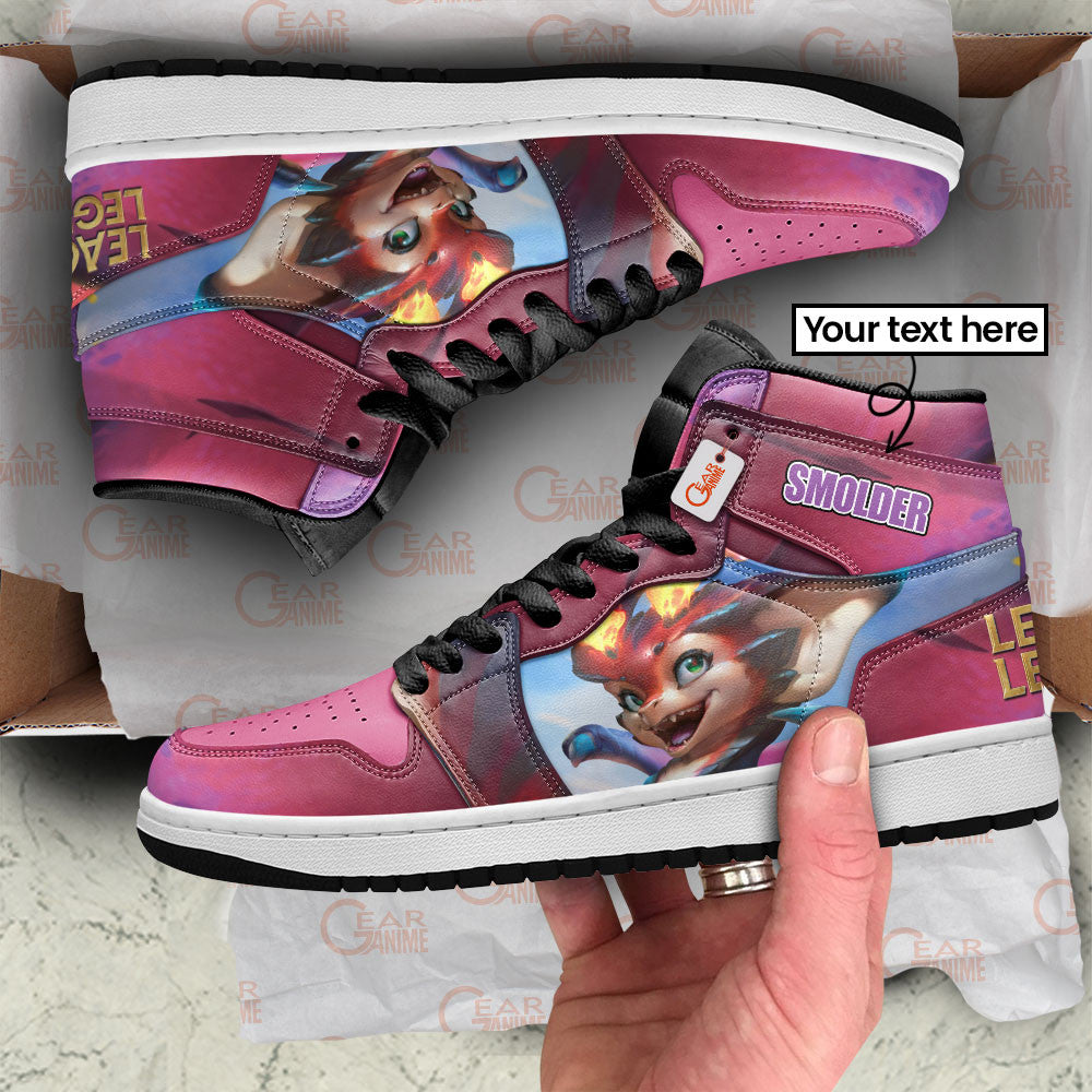 Smolder High-Top Sneakers Custom LOL Games Collection