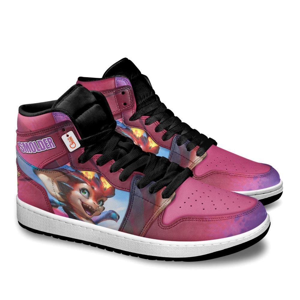 Smolder High-Top Sneakers Custom LOL Games Collection