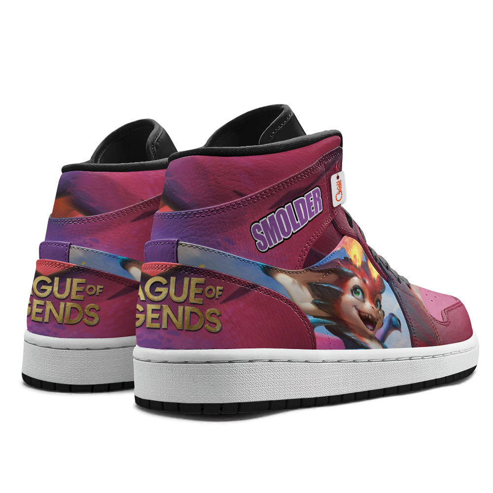 Smolder High-Top Sneakers Custom LOL Games Collection