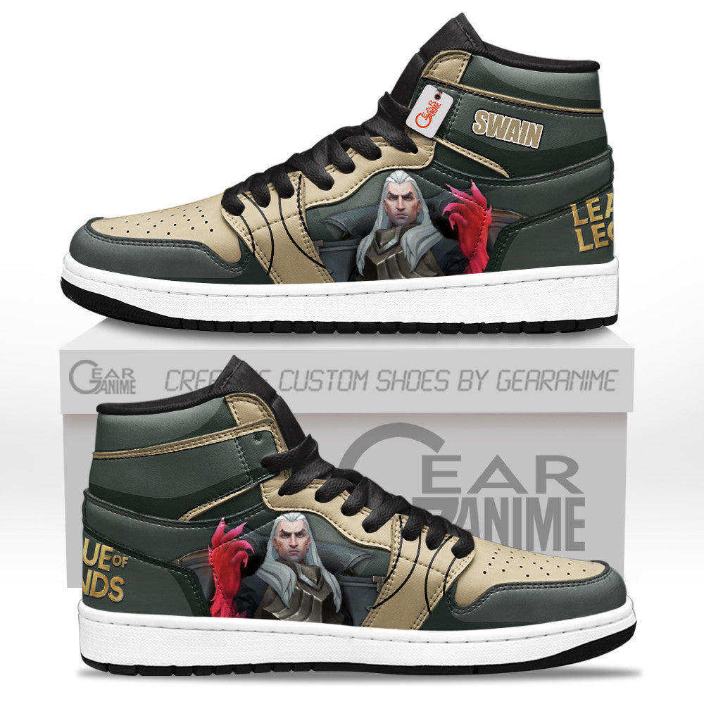 Swain High-Top Sneakers Custom LOL Games Collection