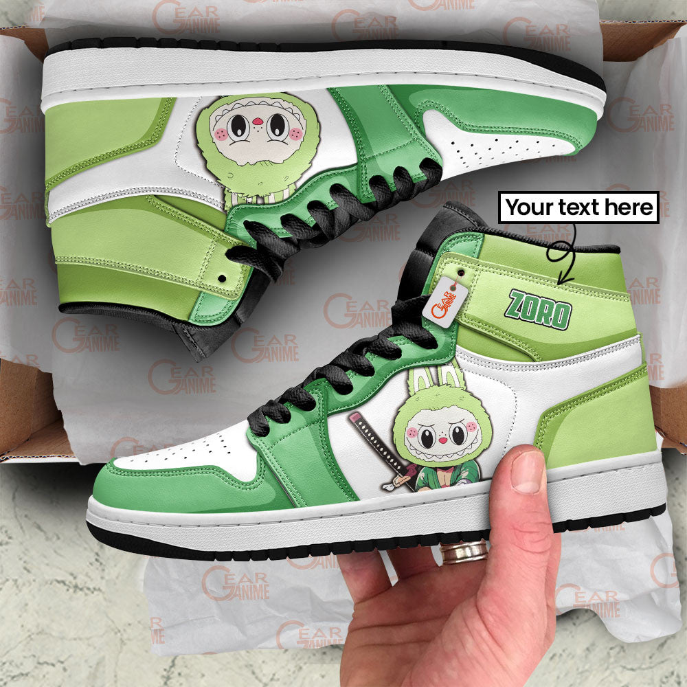 Zoro Labubu Custom High-Top Sneakers Personalized Shoes