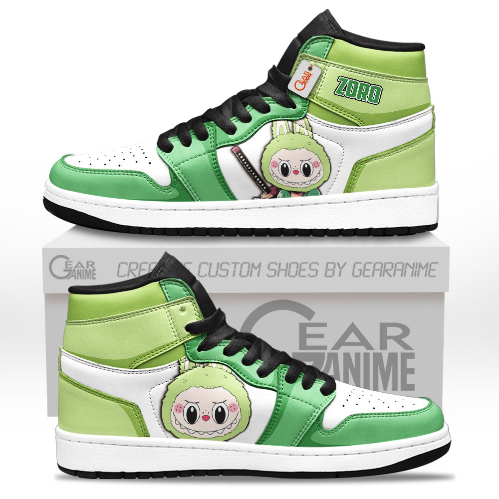 Zoro Labubu Custom High-Top Sneakers Personalized Shoes
