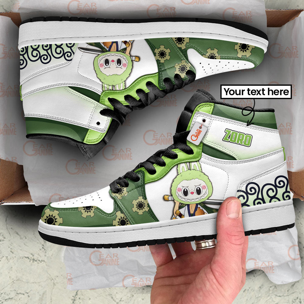 Zoro Wano Labubu Custom High-Top Sneakers Personalized Shoes