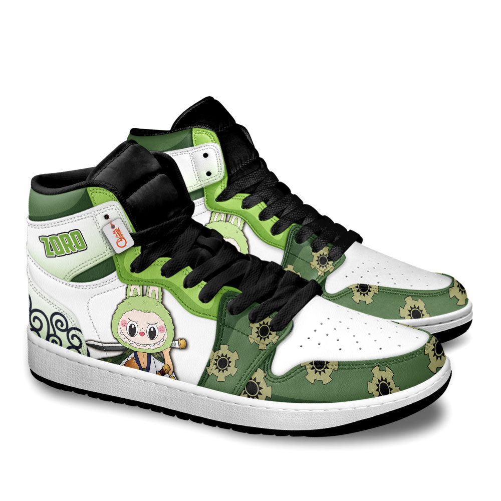 Zoro Wano Labubu Custom High-Top Sneakers Personalized Shoes