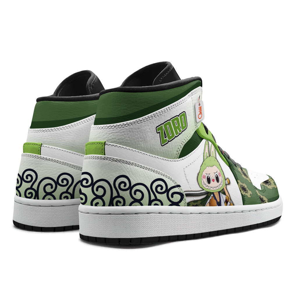 Zoro Wano Labubu Custom High-Top Sneakers Personalized Shoes