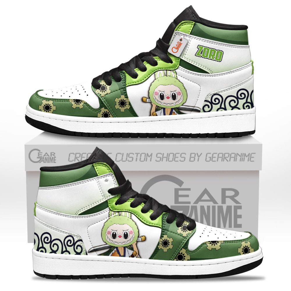Zoro Wano Labubu Custom High-Top Sneakers Personalized Shoes
