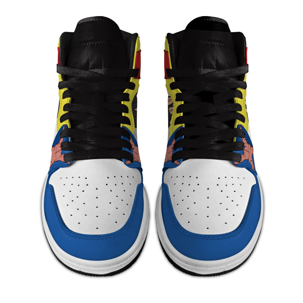 Luffy Labubu Custom High-Top Sneakers Personalized Shoes