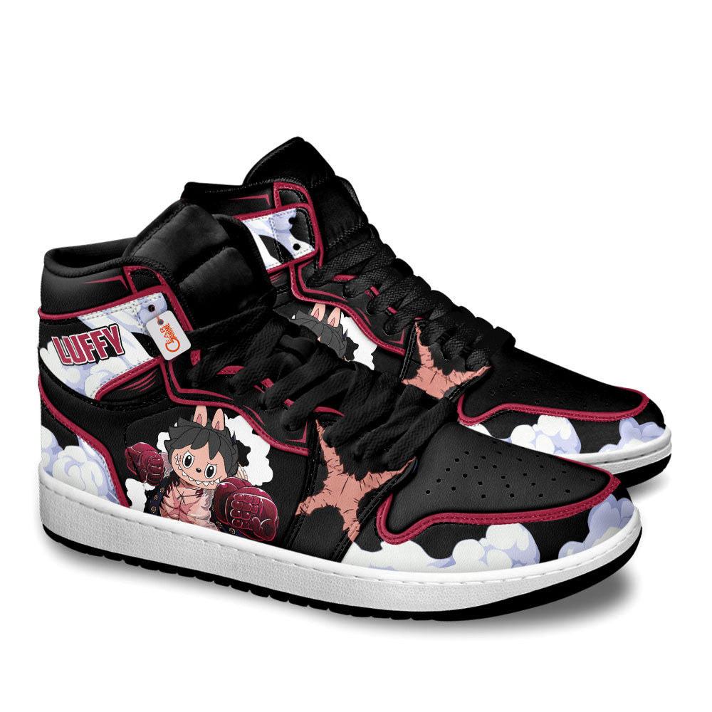 Luffy Gear 4 Labubu Custom High-Top Sneakers Personalized Shoes
