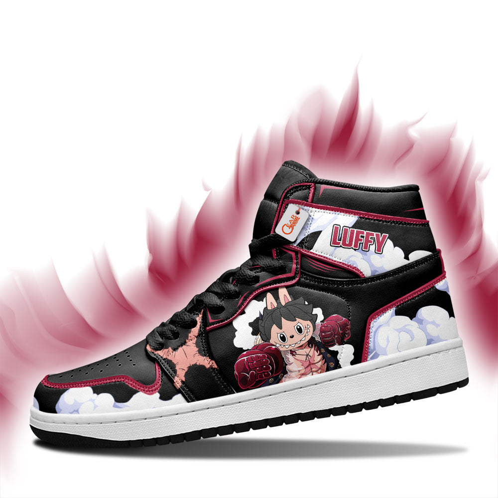 Luffy Gear 4 Labubu Custom High-Top Sneakers Personalized Shoes