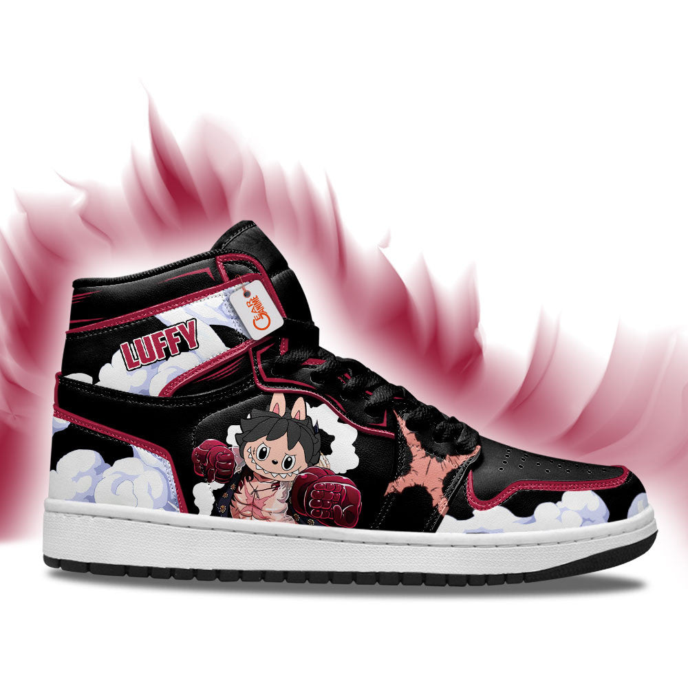 Luffy Gear 4 Labubu Custom High-Top Sneakers Personalized Shoes