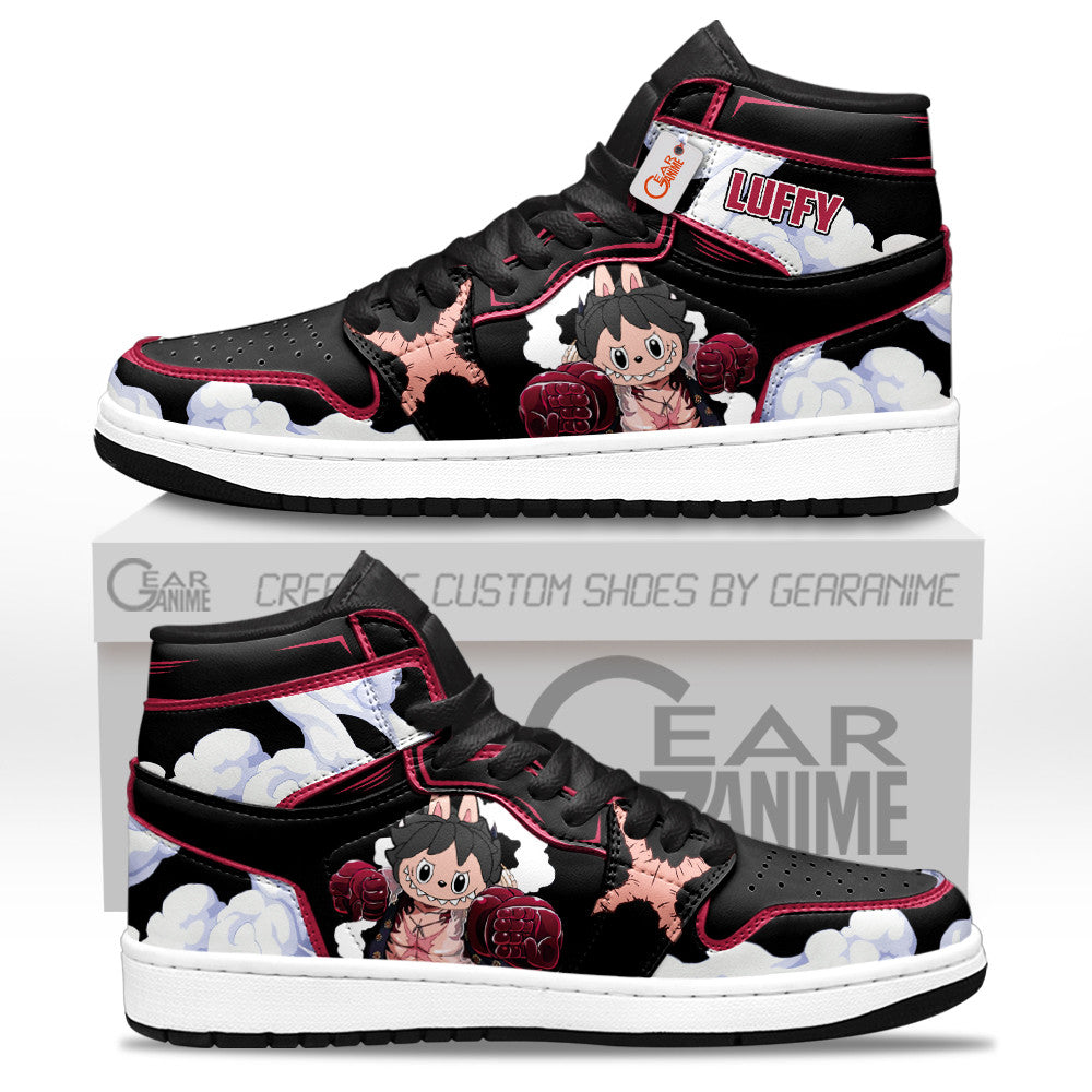 Luffy Gear 4 Labubu Custom High-Top Sneakers Personalized Shoes