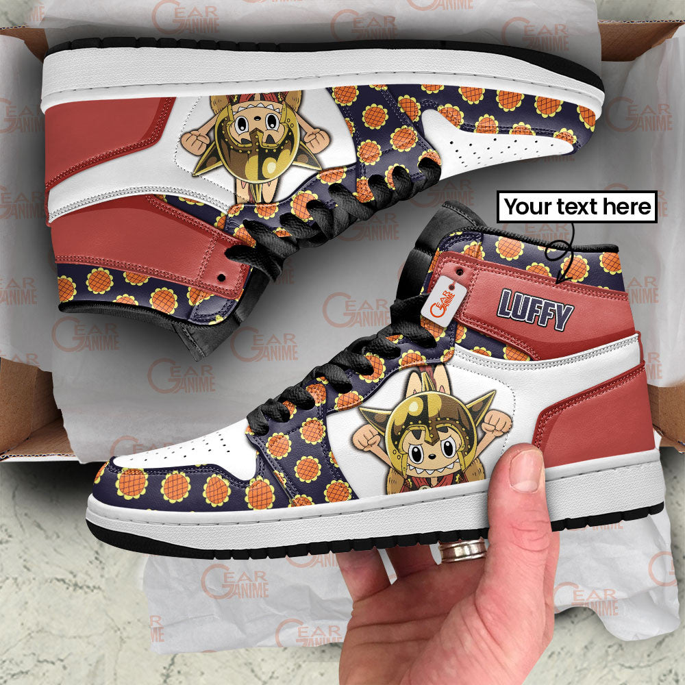 Luffy Dressrosa Labubu Custom High-Top Sneakers Personalized Shoes