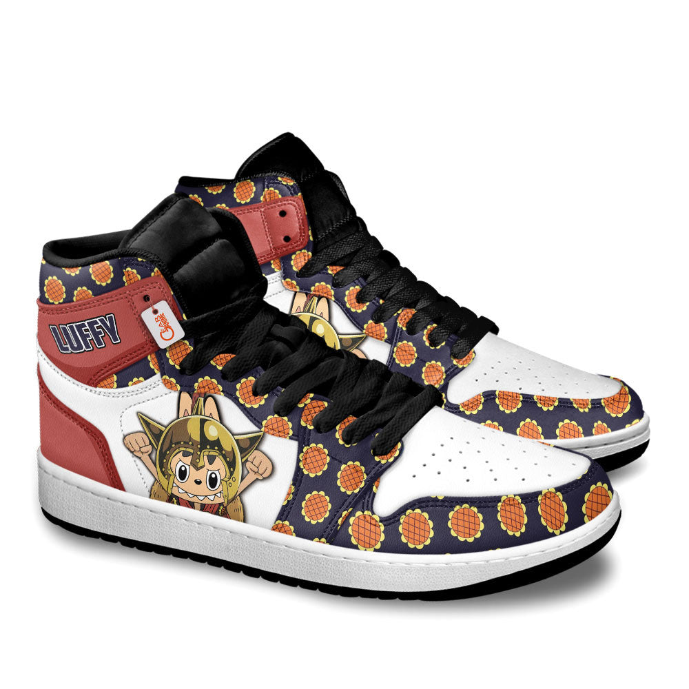 Luffy Dressrosa Labubu Custom High-Top Sneakers Personalized Shoes
