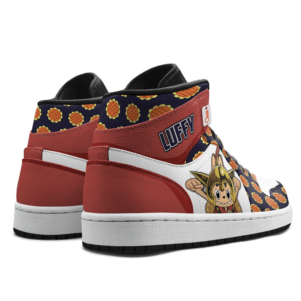 Luffy Dressrosa Labubu Custom High-Top Sneakers Personalized Shoes