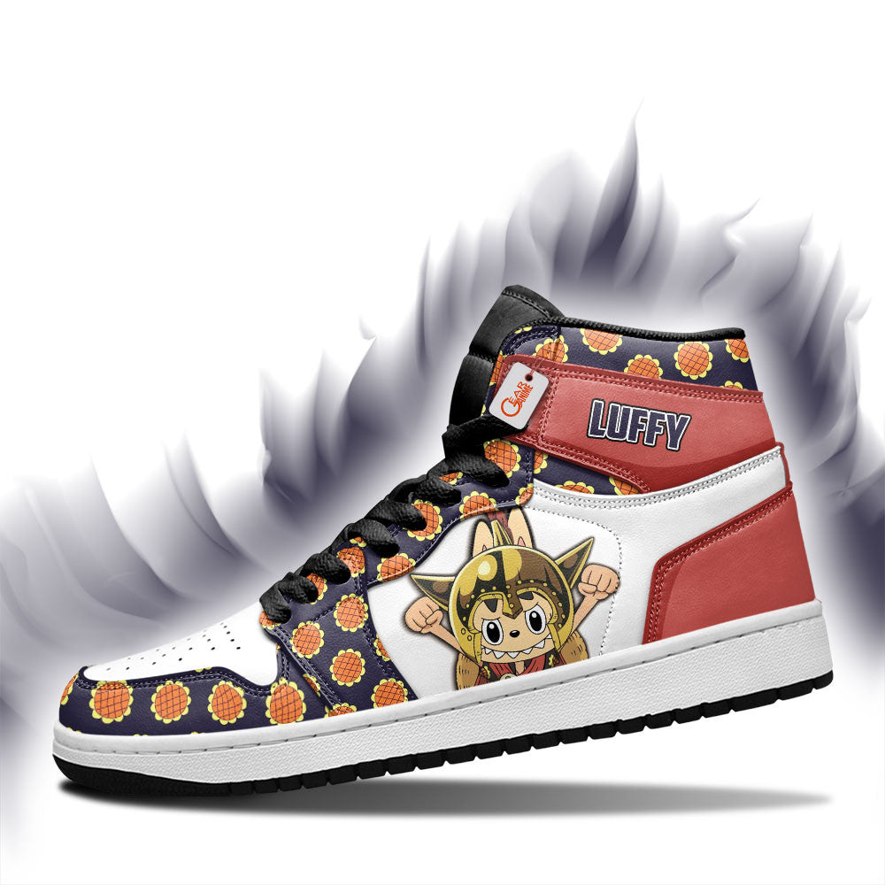 Luffy Dressrosa Labubu Custom High-Top Sneakers Personalized Shoes