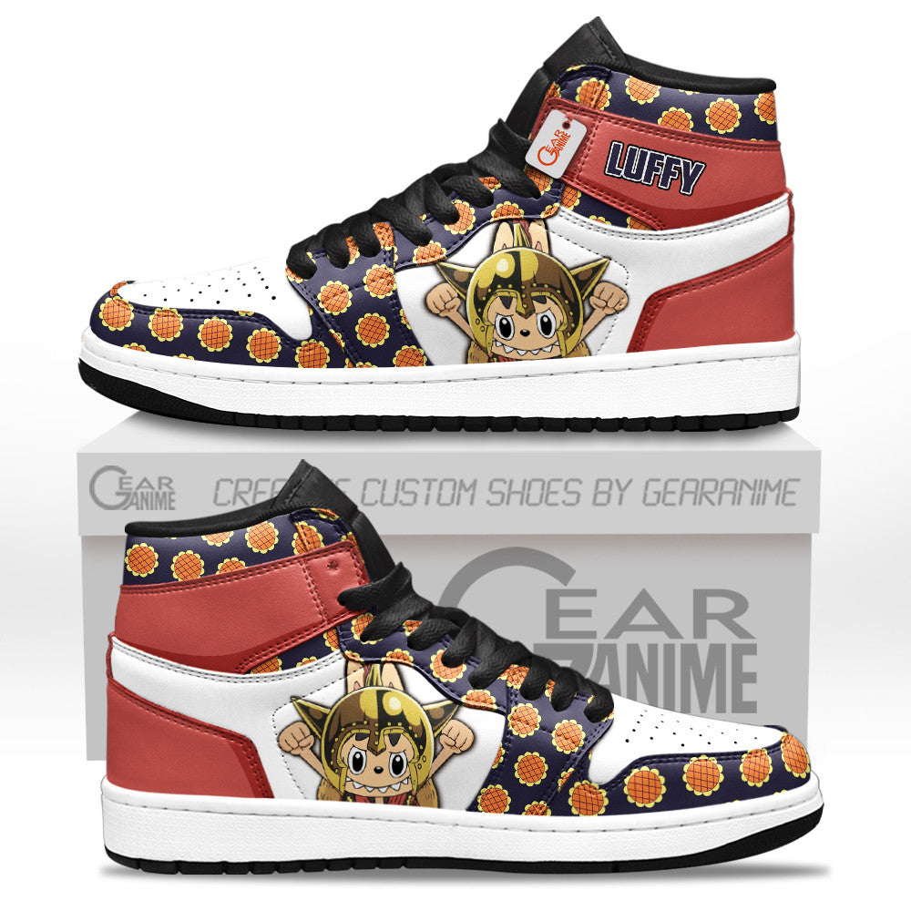 Luffy Dressrosa Labubu Custom High-Top Sneakers Personalized Shoes