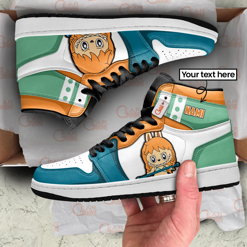 Nami Labubu Custom High-Top Sneakers Personalized Shoes