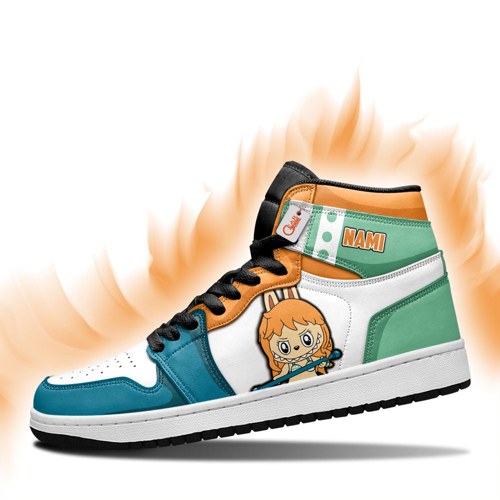 Nami Labubu Custom High-Top Sneakers Personalized Shoes