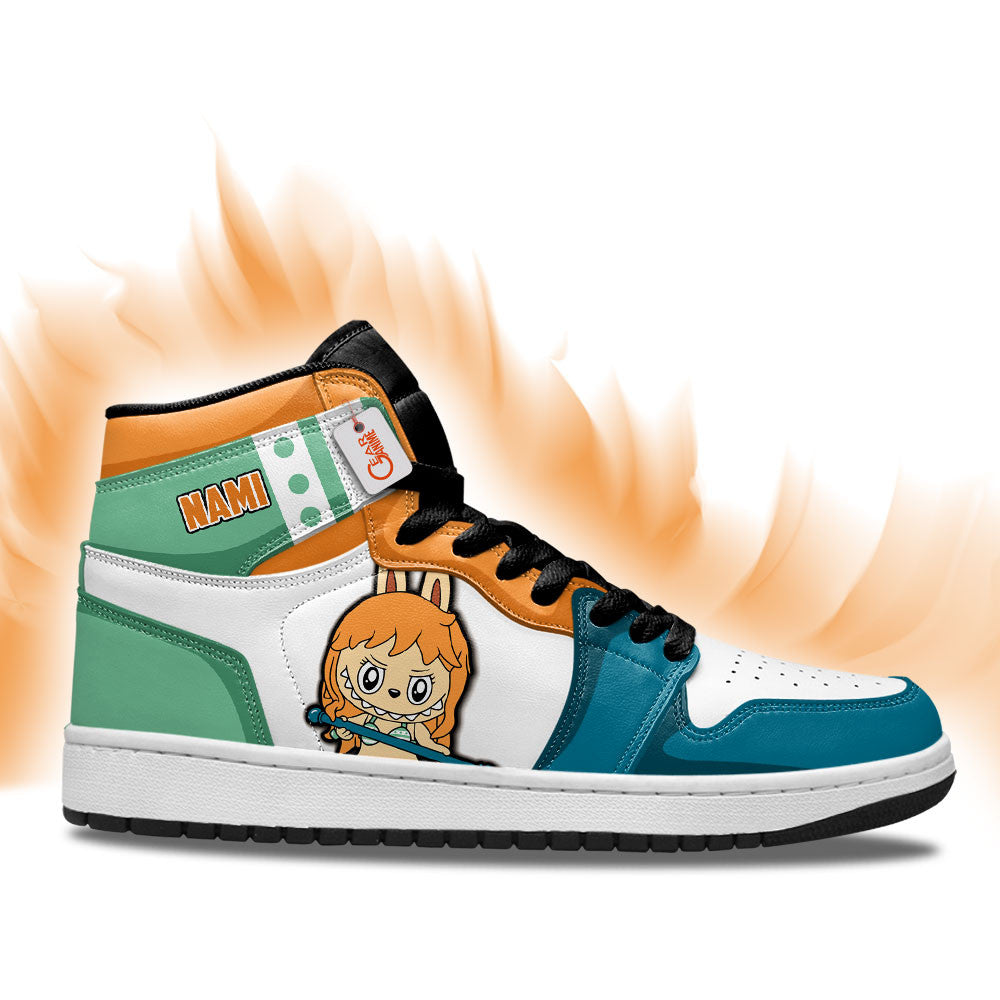 Nami Labubu Custom High-Top Sneakers Personalized Shoes