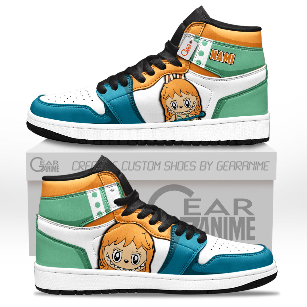 Nami Labubu Custom High-Top Sneakers Personalized Shoes