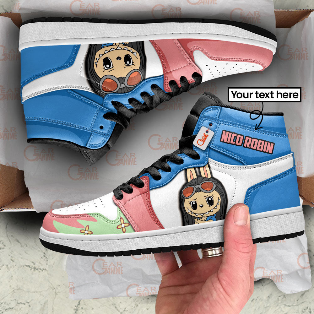 Nico Robin Labubu Custom High-Top Sneakers Personalized Shoes