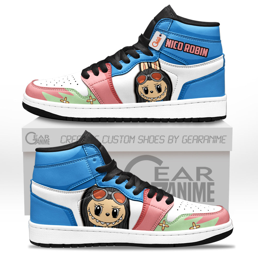 Nico Robin Labubu Custom High-Top Sneakers Personalized Shoes