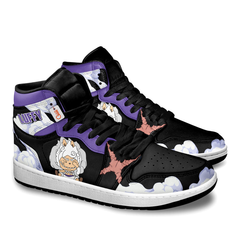 Luffy Gear 5 Labubu Custom High-Top Sneakers Personalized Shoes