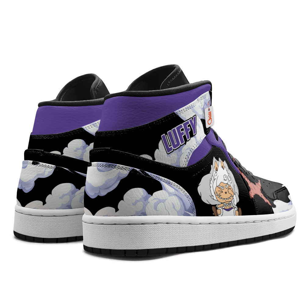 Luffy Gear 5 Labubu Custom High-Top Sneakers Personalized Shoes