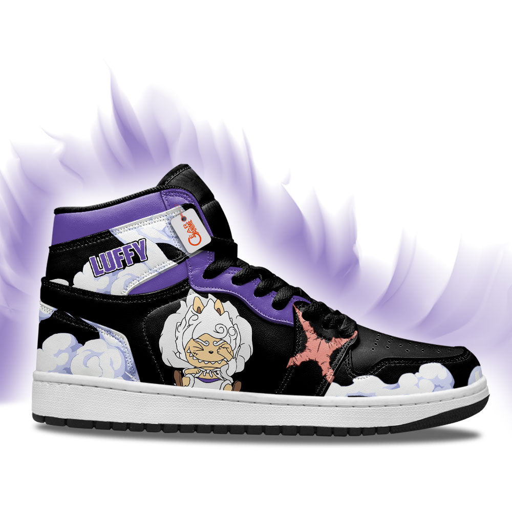 Luffy Gear 5 Labubu Custom High-Top Sneakers Personalized Shoes