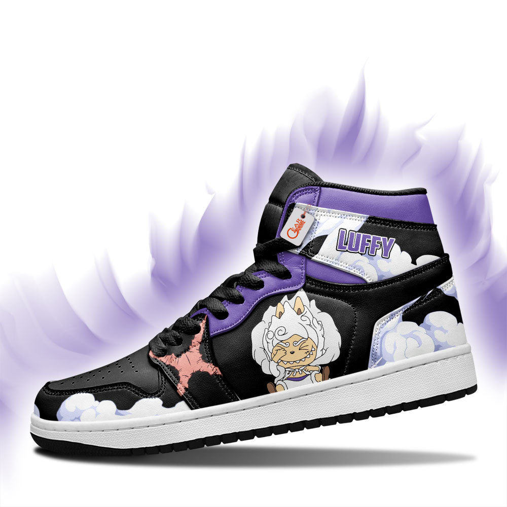 Luffy Gear 5 Labubu Custom High-Top Sneakers Personalized Shoes