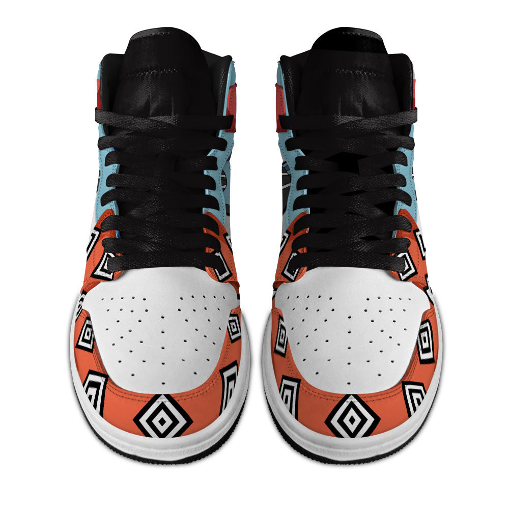 Jinbe Labubu Custom High-Top Sneakers Personalized Shoes