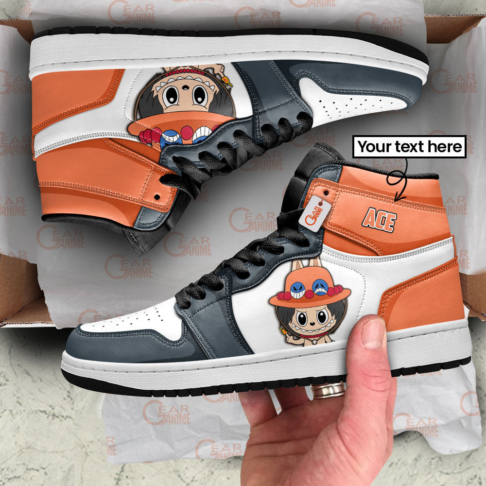 Ace Labubu Custom High-Top Sneakers Personalized Shoes