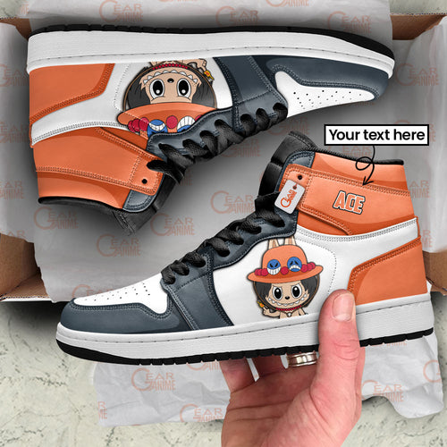 Ace Labubu Custom High-Top Sneakers Personalized Shoes