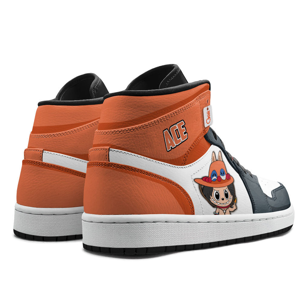 Ace Labubu Custom High-Top Sneakers Personalized Shoes