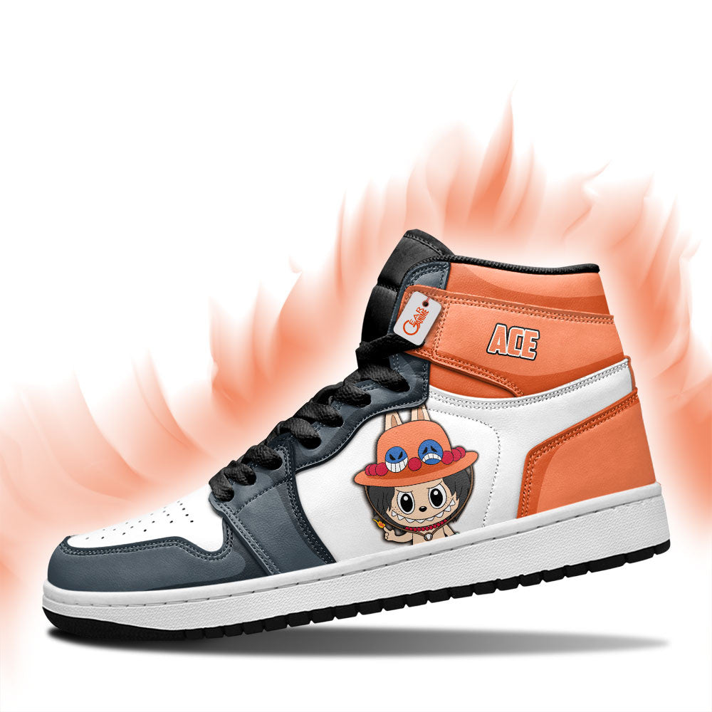 Ace Labubu Custom High-Top Sneakers Personalized Shoes