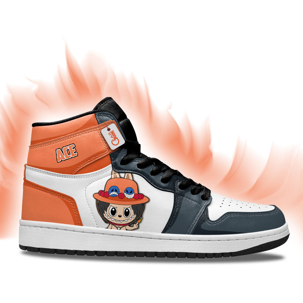 Ace Labubu Custom High-Top Sneakers Personalized Shoes