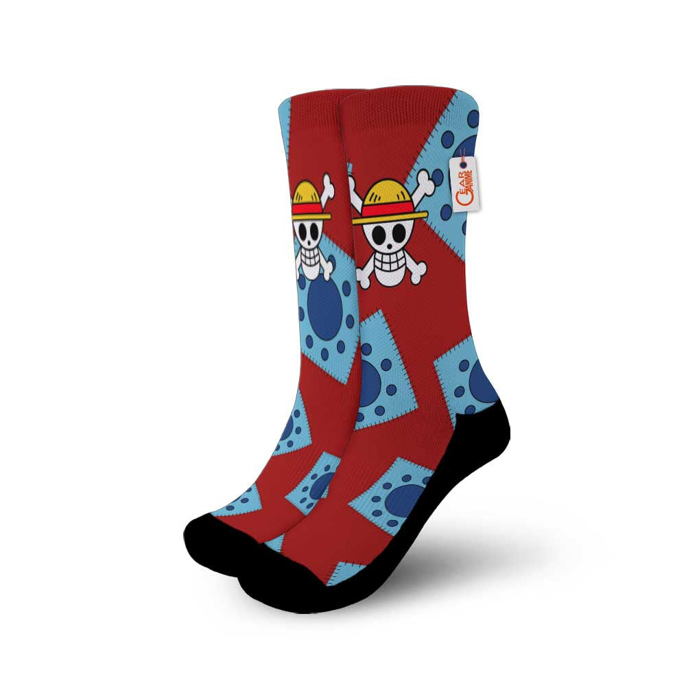 Luffy Wano Arc Socks Costume Style - FREE with shoes order