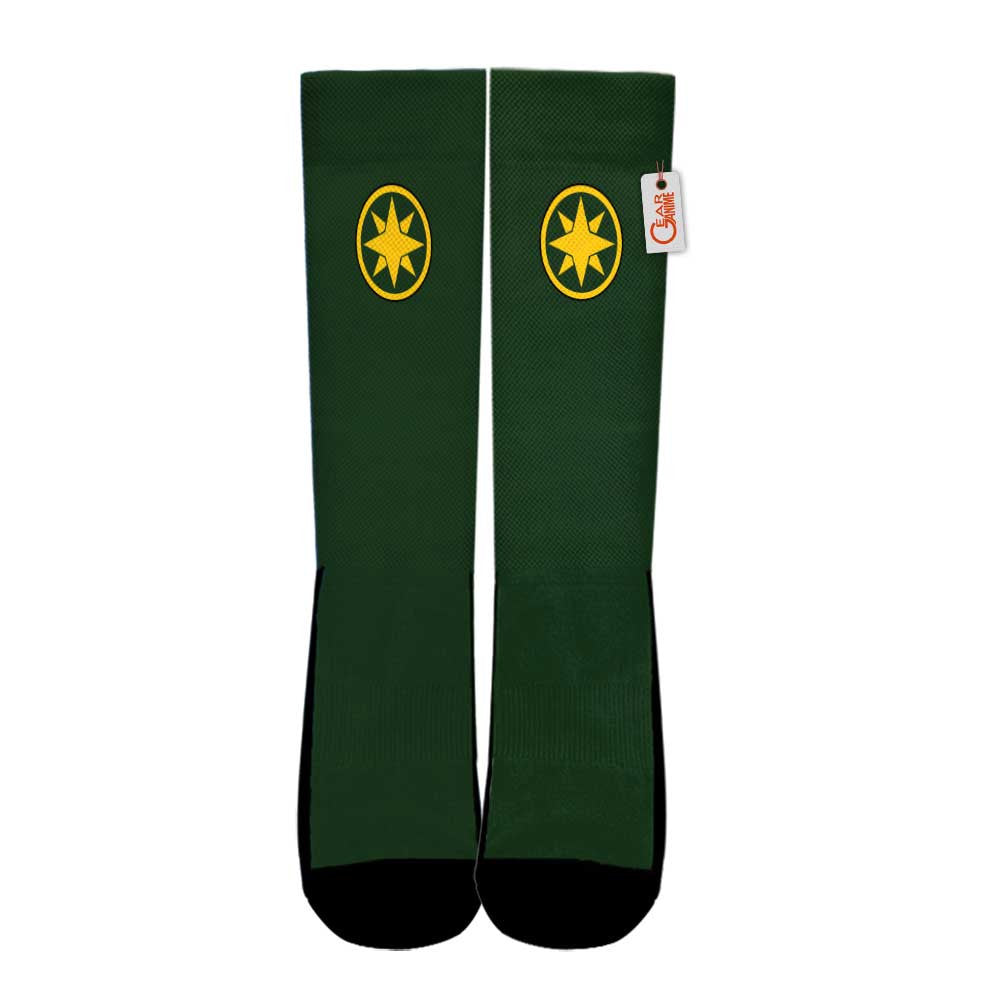 Green Samurai Ranger Socks - FREE with shoes order